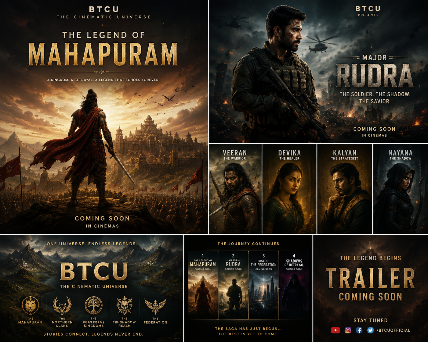 BTCU and The Legend of Mahapuram cinematic poster